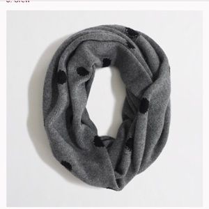 J. Crew polka dot infinity scarf